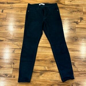 NWOT Old Navy Dark Teal Corduroy Mid-rise Rockstar size 8